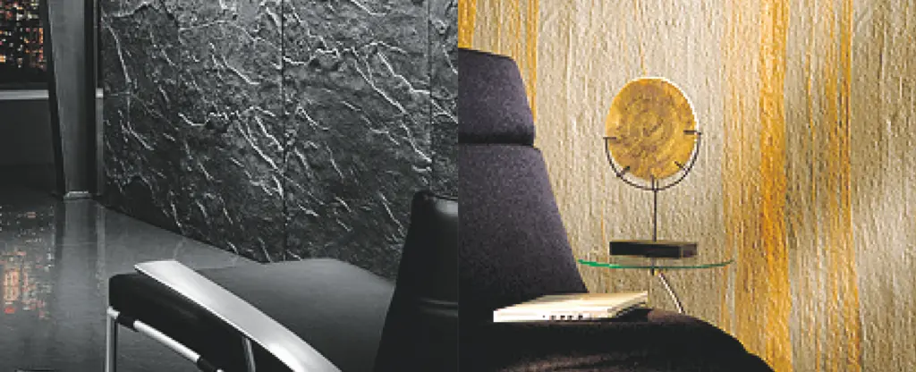 Kreative Wandgestaltung Steinoptik